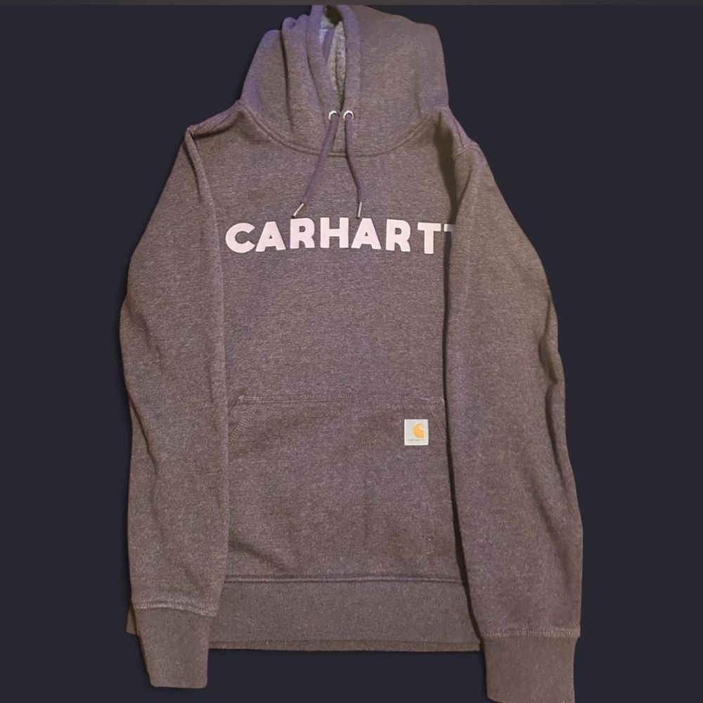Women’s Purple Carhartt Relaxed Fit Midweight Logo Graphic Holder